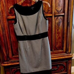 Chic Black and Gray Women's Mini Dress